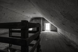 Stair enclosure in attic quarter, 1804 or not long thereafter